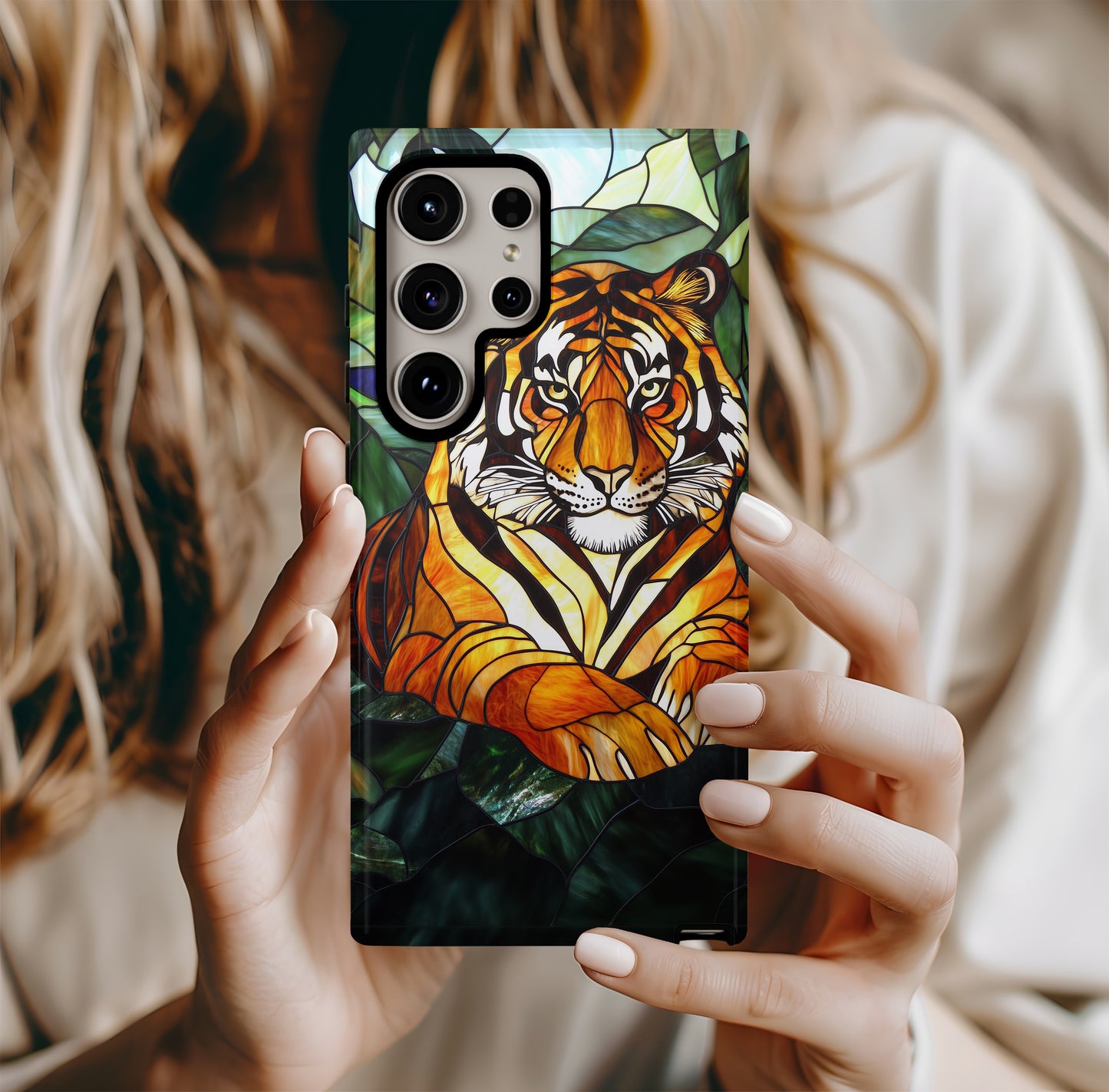 Glass of the Wild Phone Case – Nature’s Power in Stained Glass with Everyday Protection