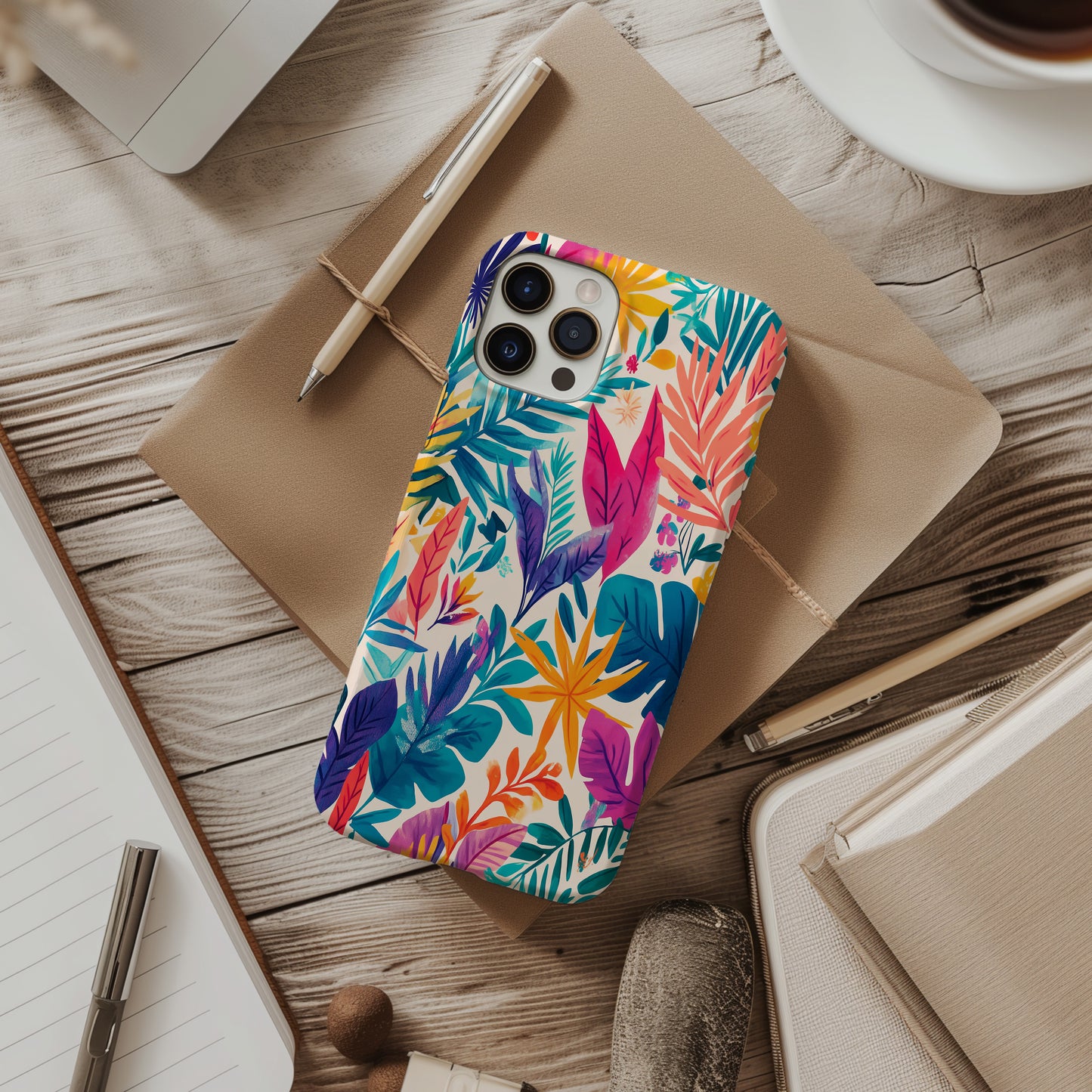 BloomPop Phone Case – Vibrant Florals with a Pop of Personality & Everyday Protection