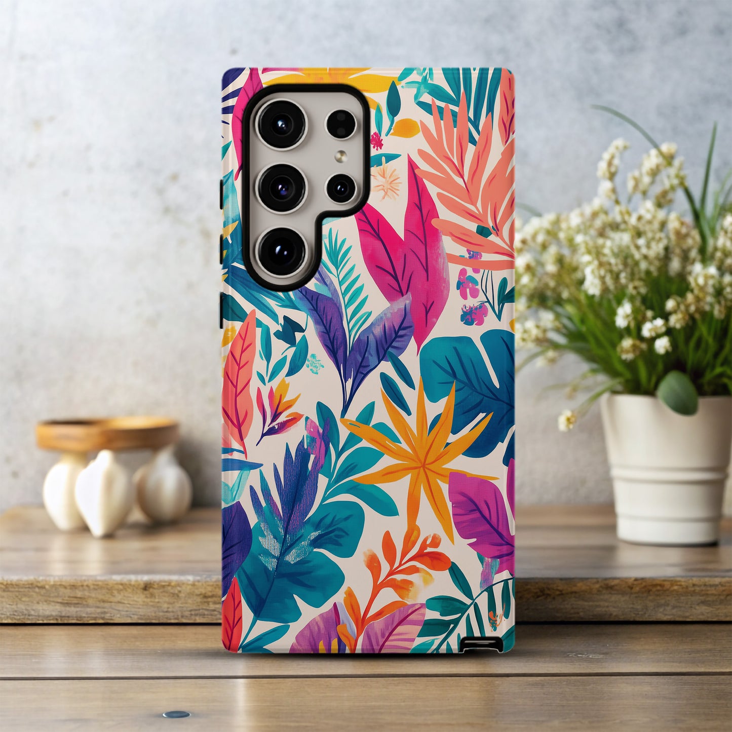 BloomPop Phone Case – Vibrant Florals with a Pop of Personality & Everyday Protection