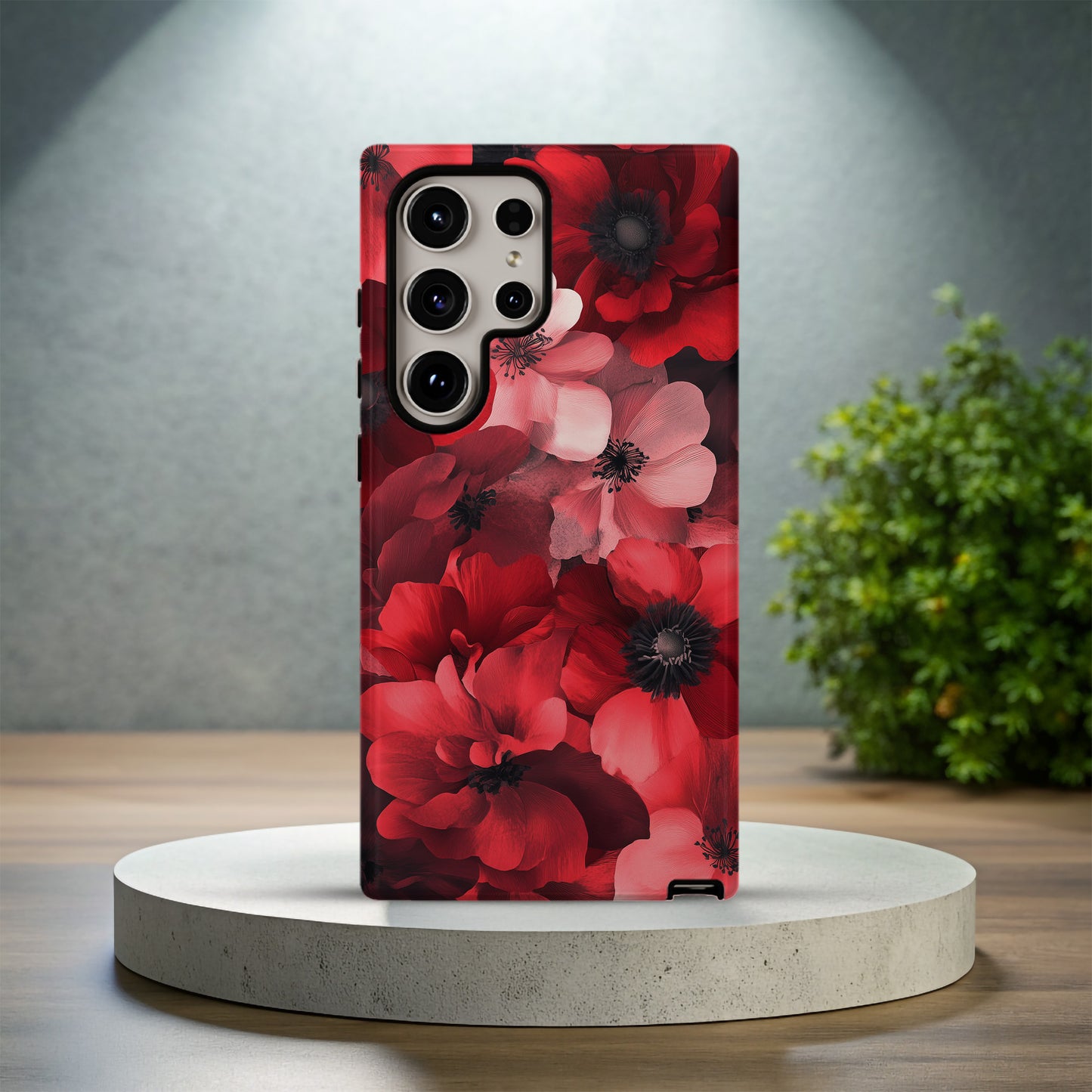 Scarlet Bloom Dream Phone Case – Bold Romance in Bloom with Everyday Protection