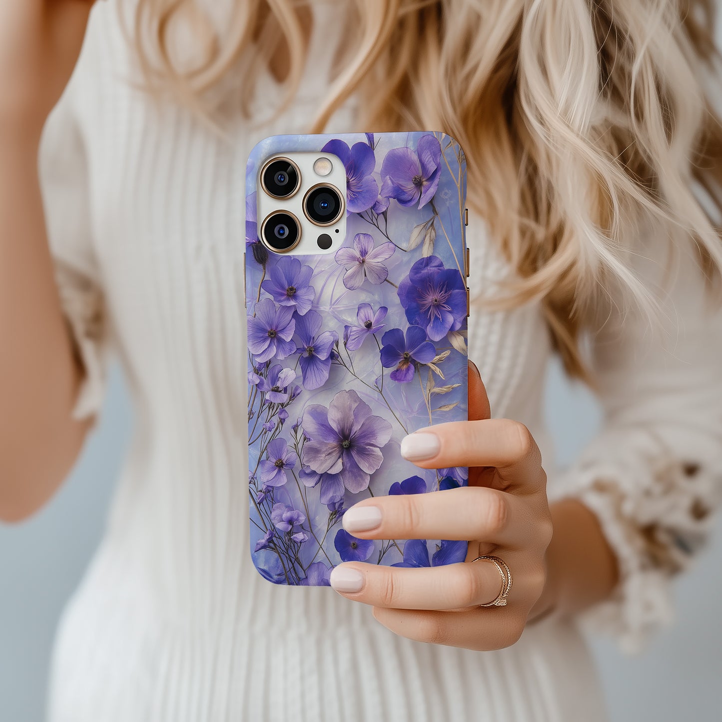 Lavender Memory Phone Case – Soft Romance & Everyday Protection in Bloom
