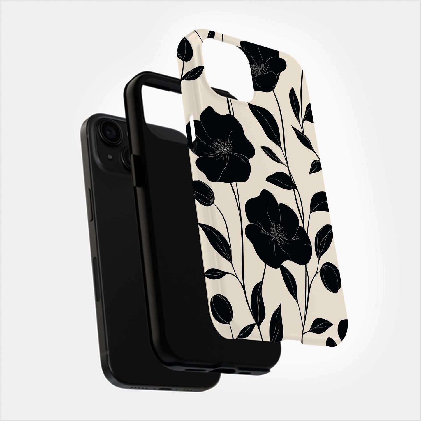 Minimal Bloom Phone Case – Clean Floral Aesthetic with Everyday Protection