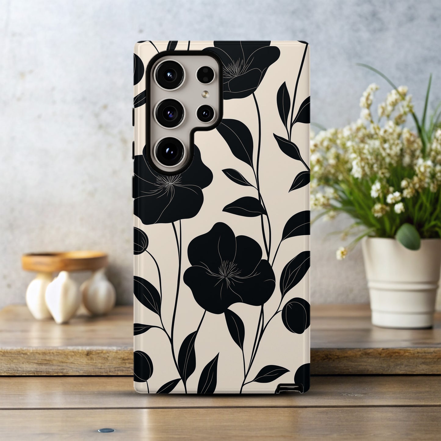 Minimal Bloom Phone Case – Clean Floral Aesthetic with Everyday Protection