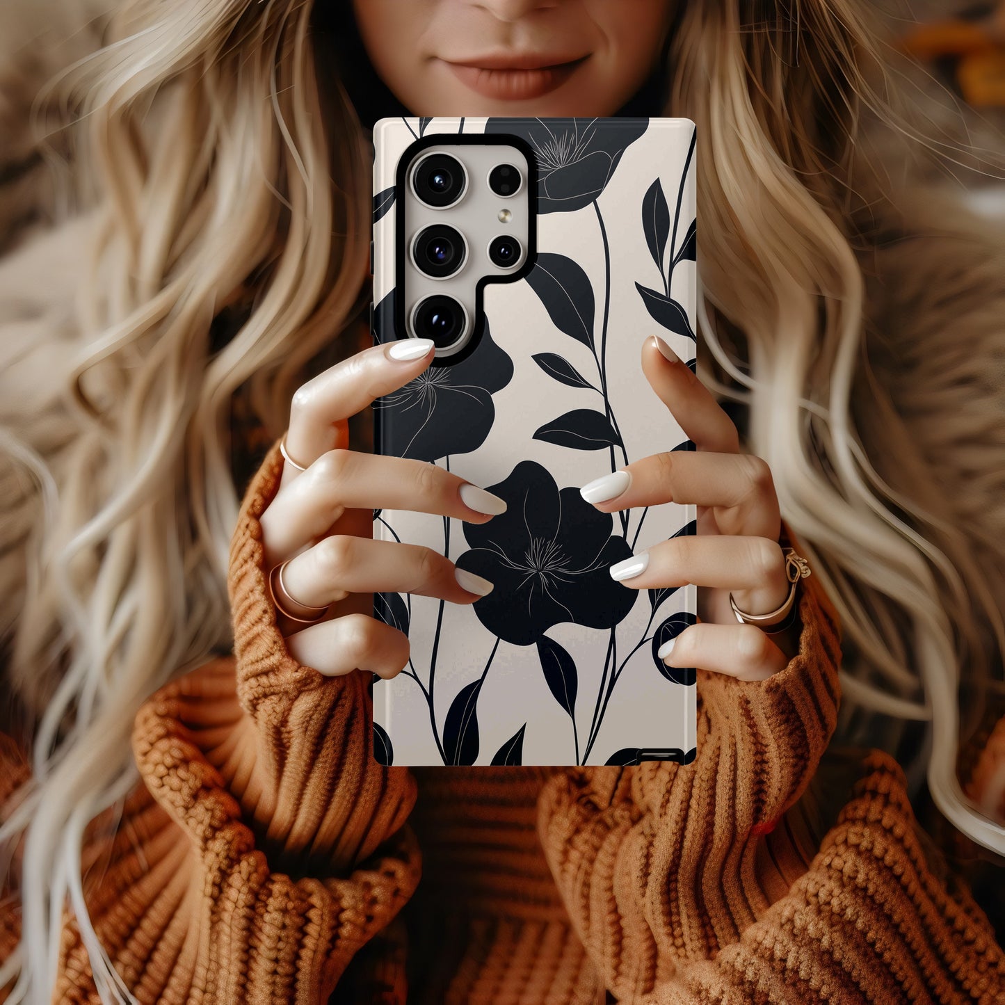 Minimal Bloom Phone Case – Clean Floral Aesthetic with Everyday Protection