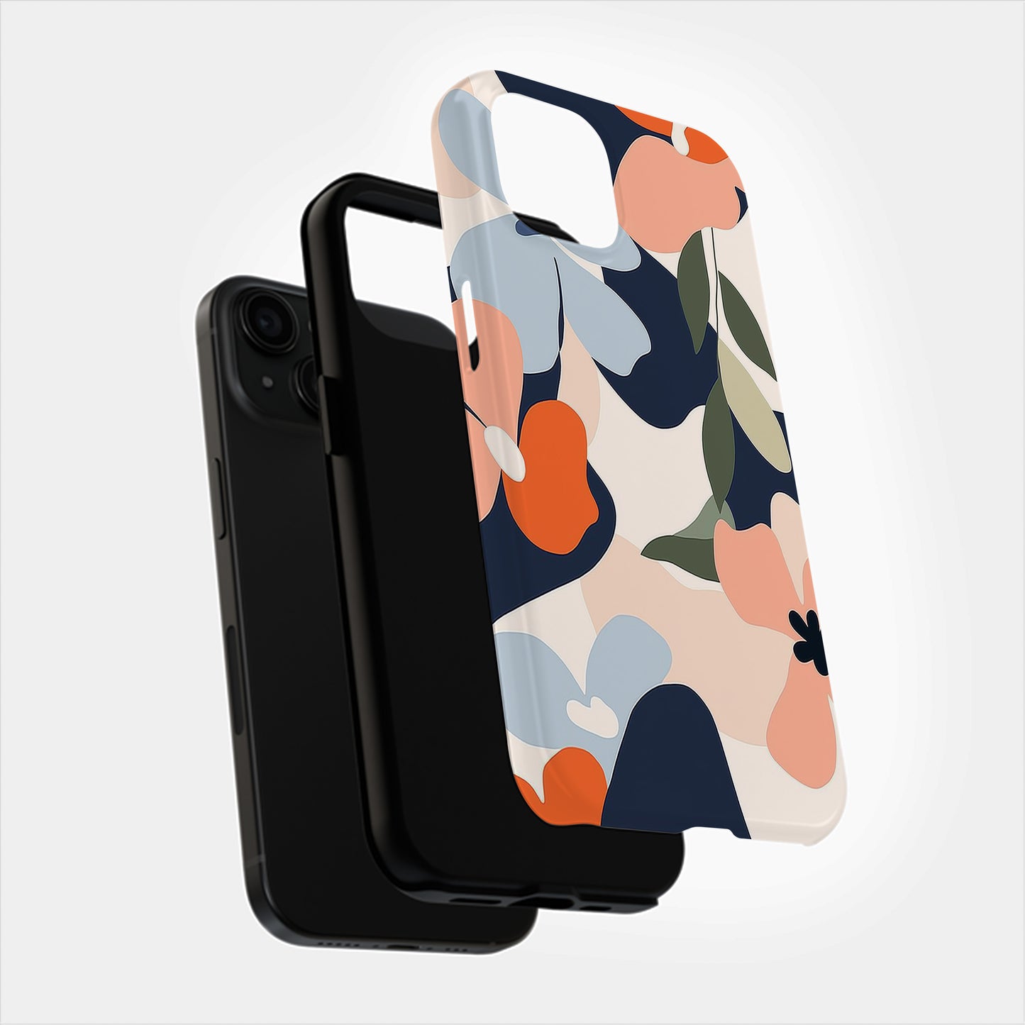 Abstract Blossom Phone Case – Artistic Florals with Everyday Protection