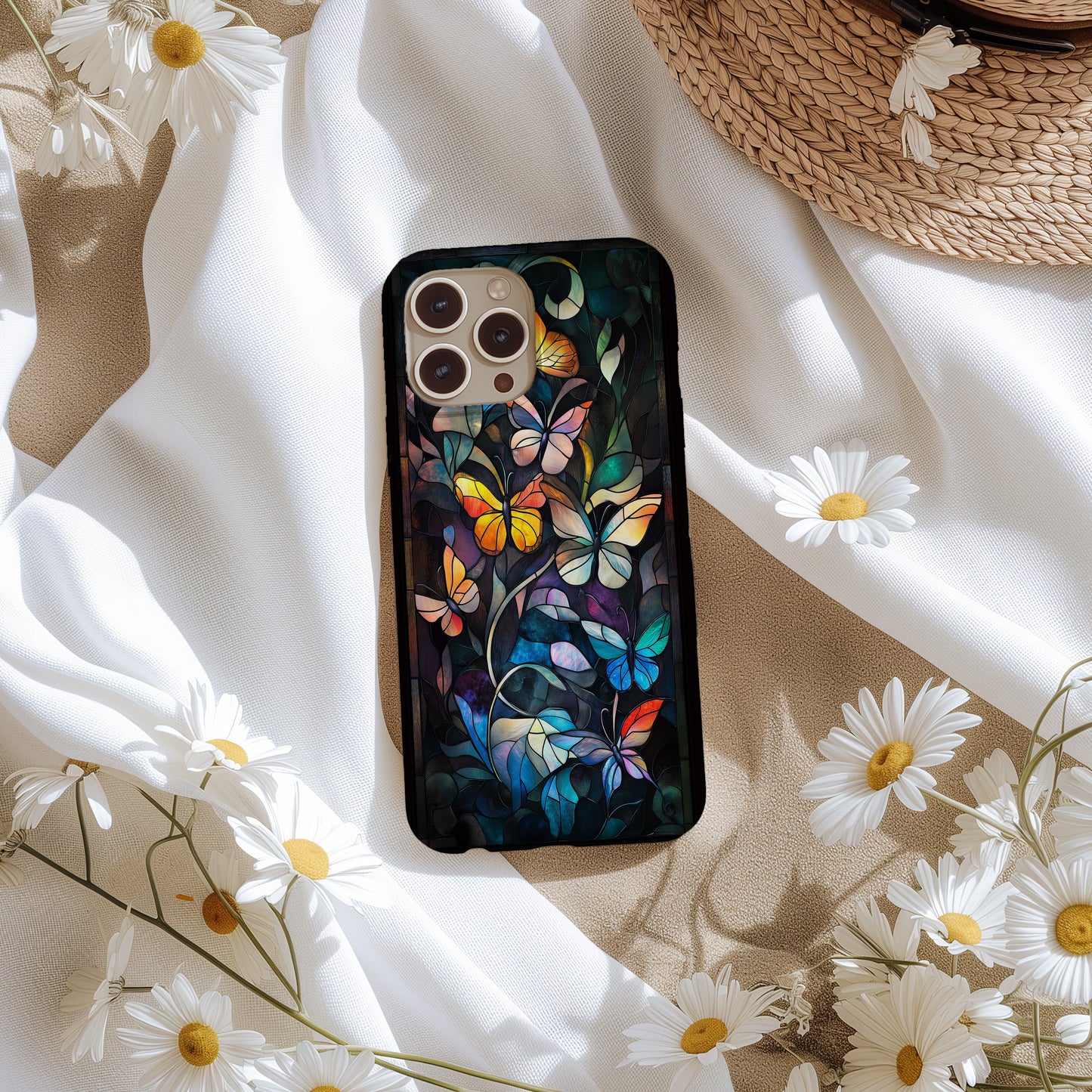 Butterfly Gleam Phone Case – Shimmering Wings & Everyday Protection