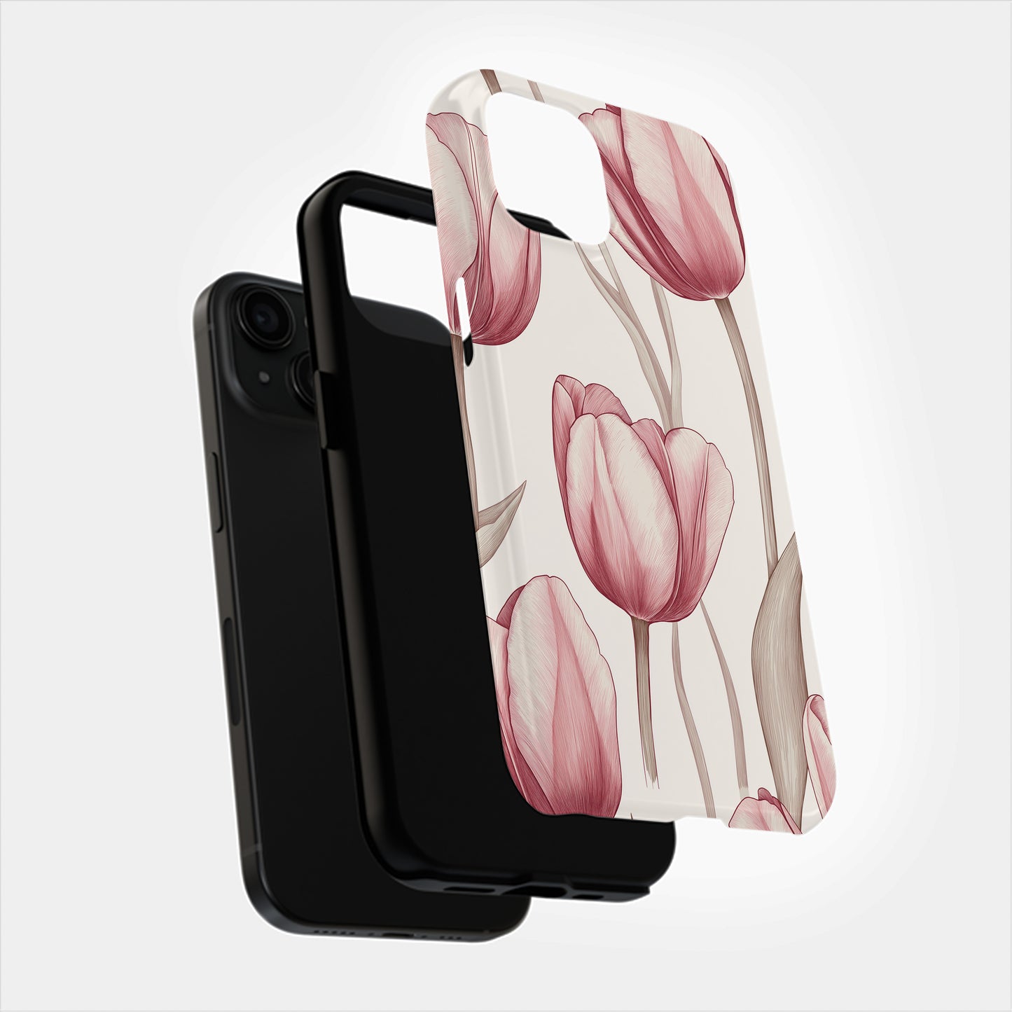 Tulip Whispers Phone Case – Soft Spring Blooms & Everyday Protection