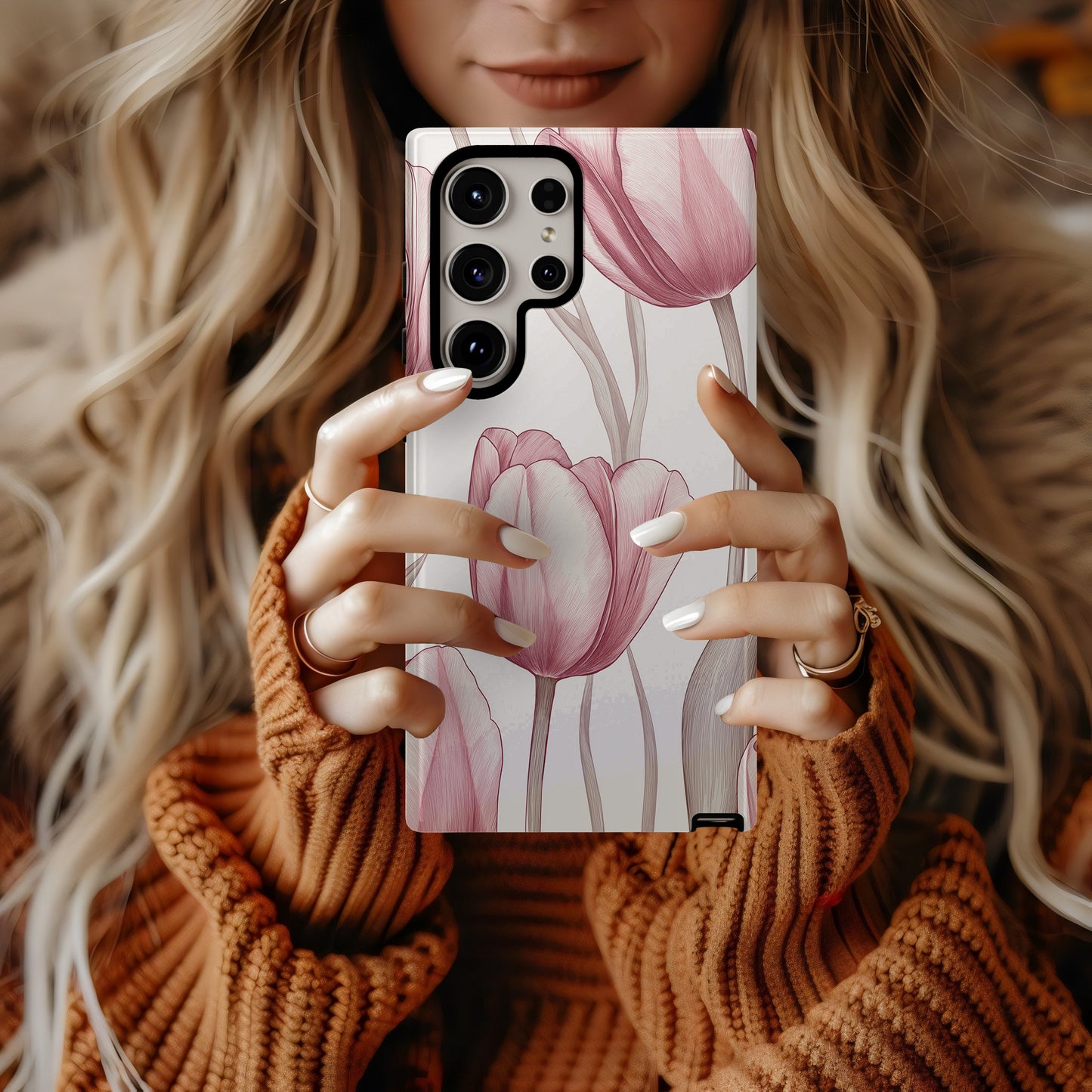 Tulip Whispers Phone Case – Soft Spring Blooms & Everyday Protection