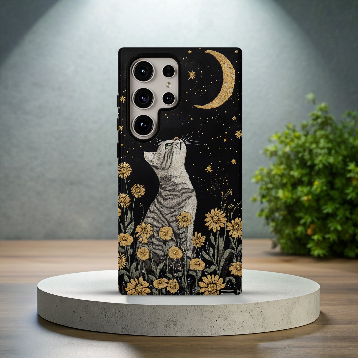 Celestial Meow Phone Case – Mystical Cats & Cosmic Charm with Everyday Protection
