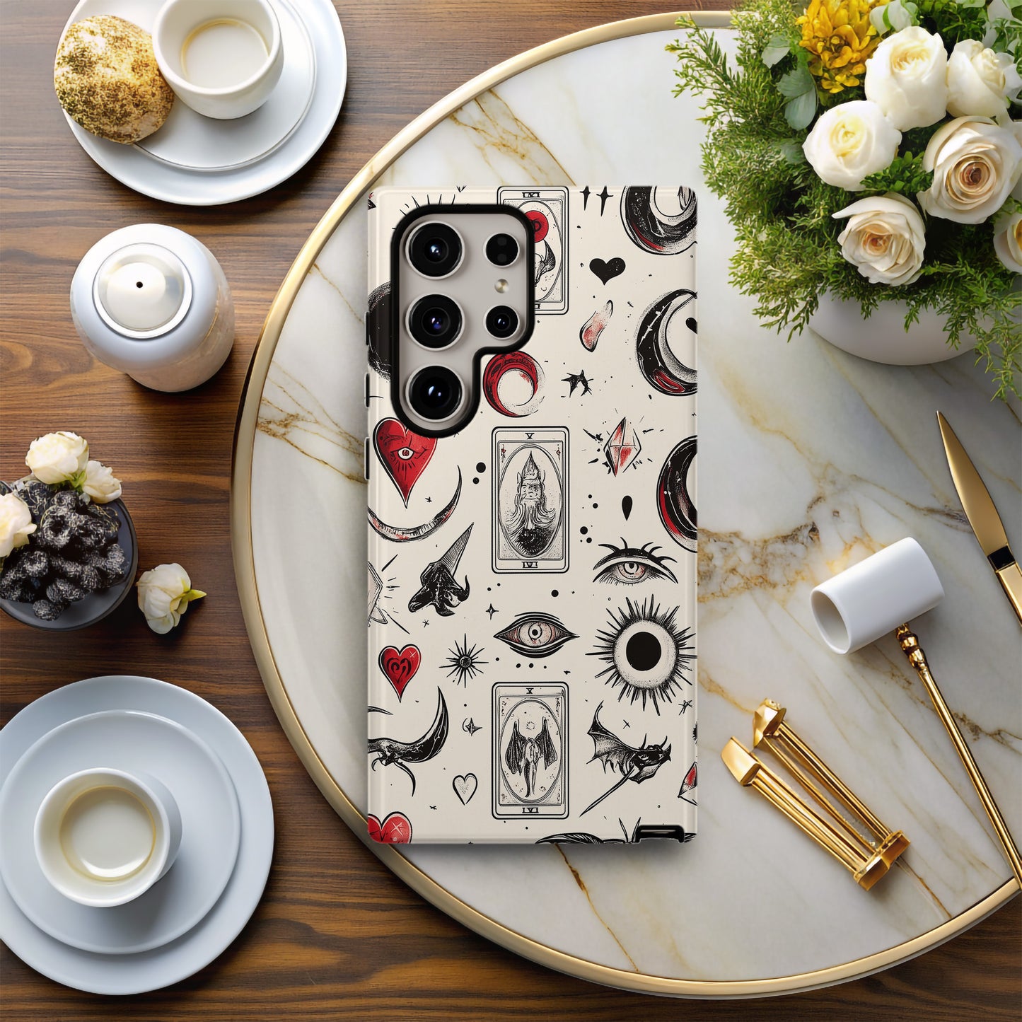 Flash & Fate Phone Case – Lightning Energy Meets Mystical Design with Everyday Protection