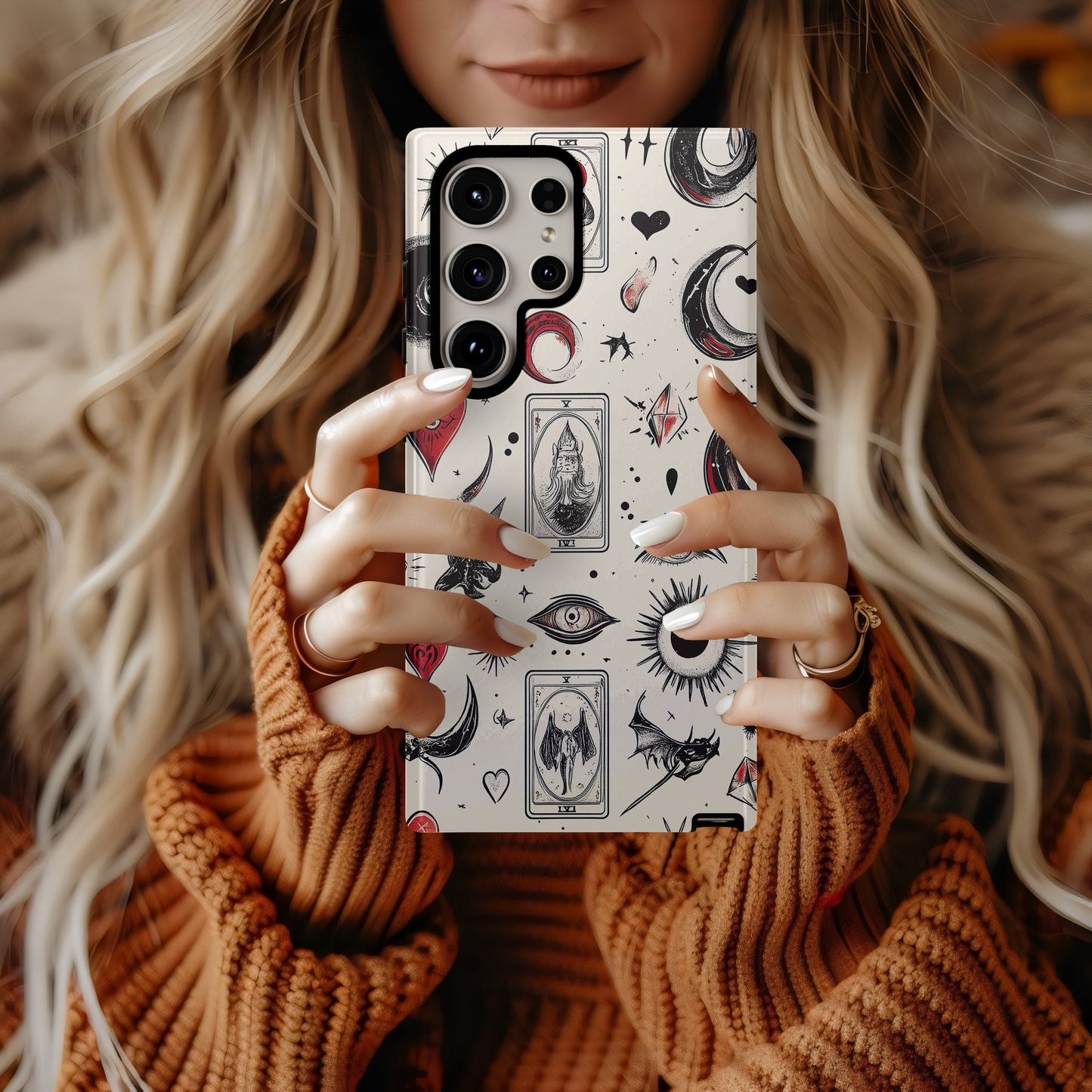 Flash & Fate Phone Case – Lightning Energy Meets Mystical Design with Everyday Protection