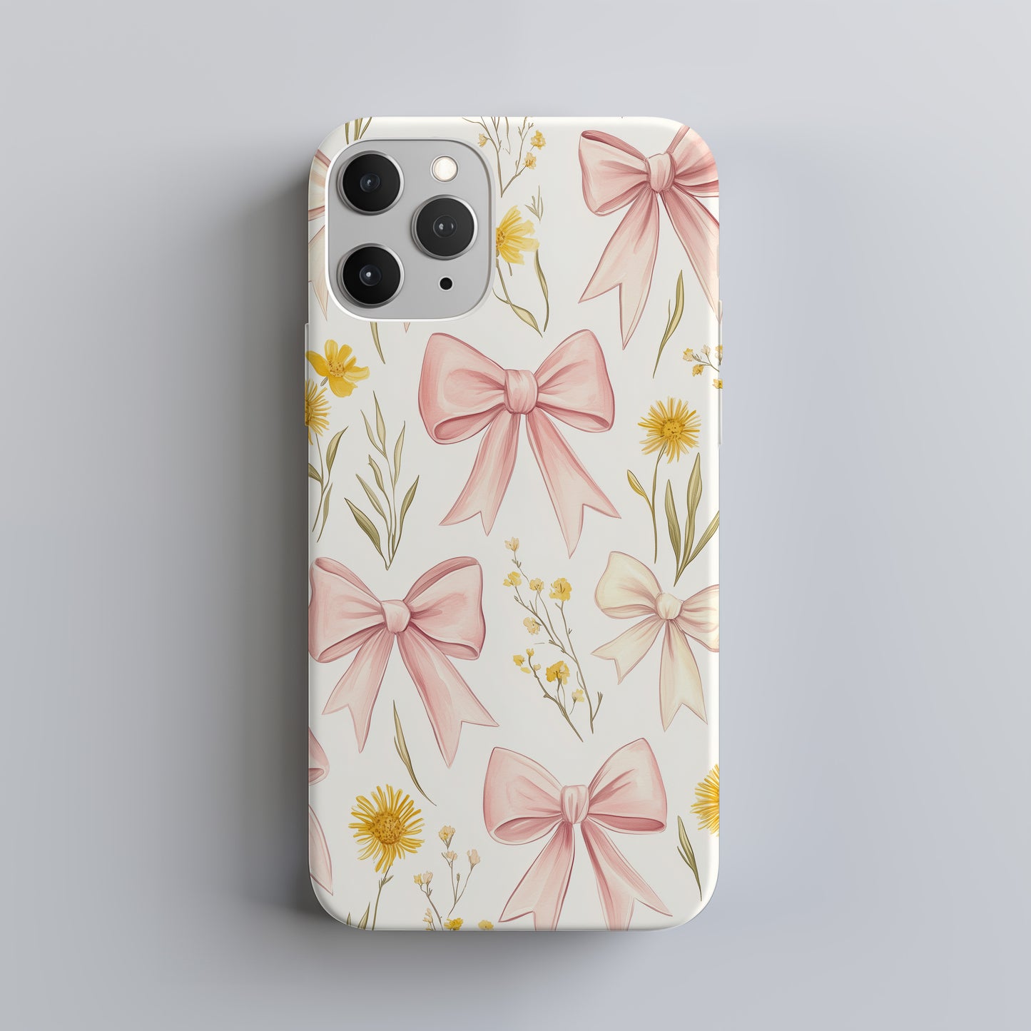 BlushBow Phone Case – Soft Pink Bows & Everyday Protection with Delicate Style