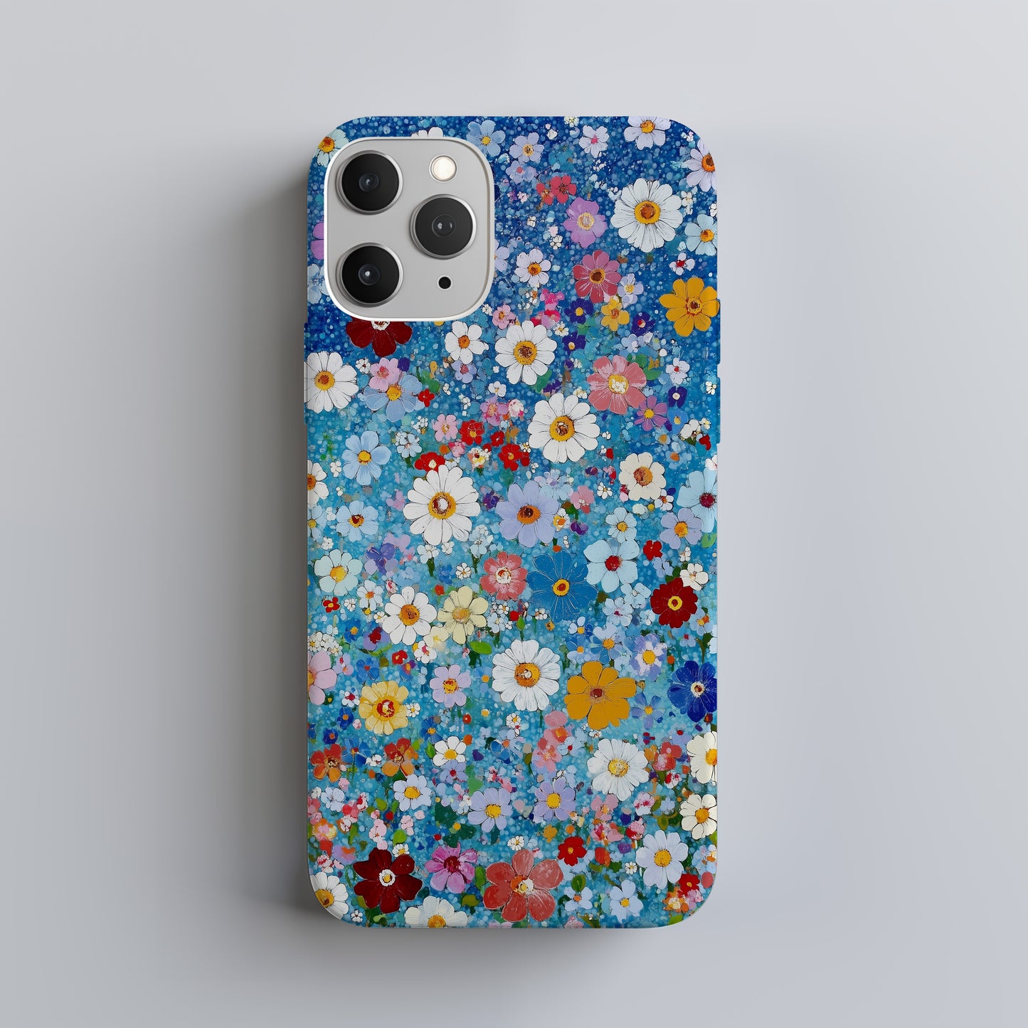 Wildbloom Canvas Phone Case – Vibrant Painted Florals with Everyday Protection