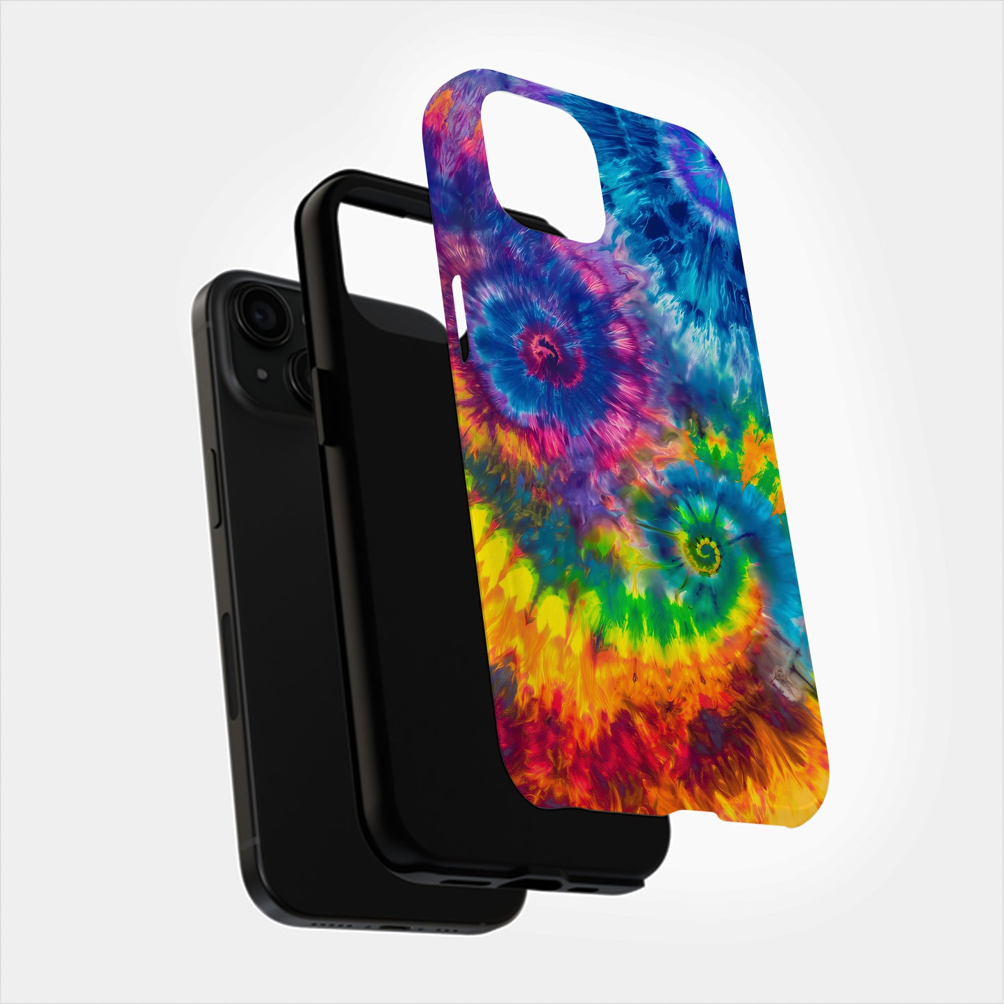 PsychedeliPop Phone Case – Vivid Tie-Dye Swirls with Everyday Protection and Retro Energy