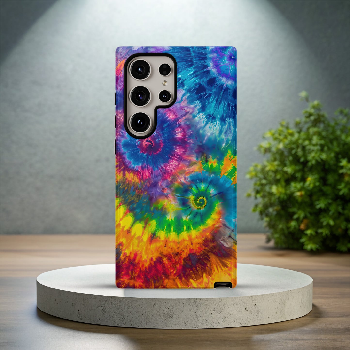 PsychedeliPop Phone Case – Vivid Tie-Dye Swirls with Everyday Protection and Retro Energy