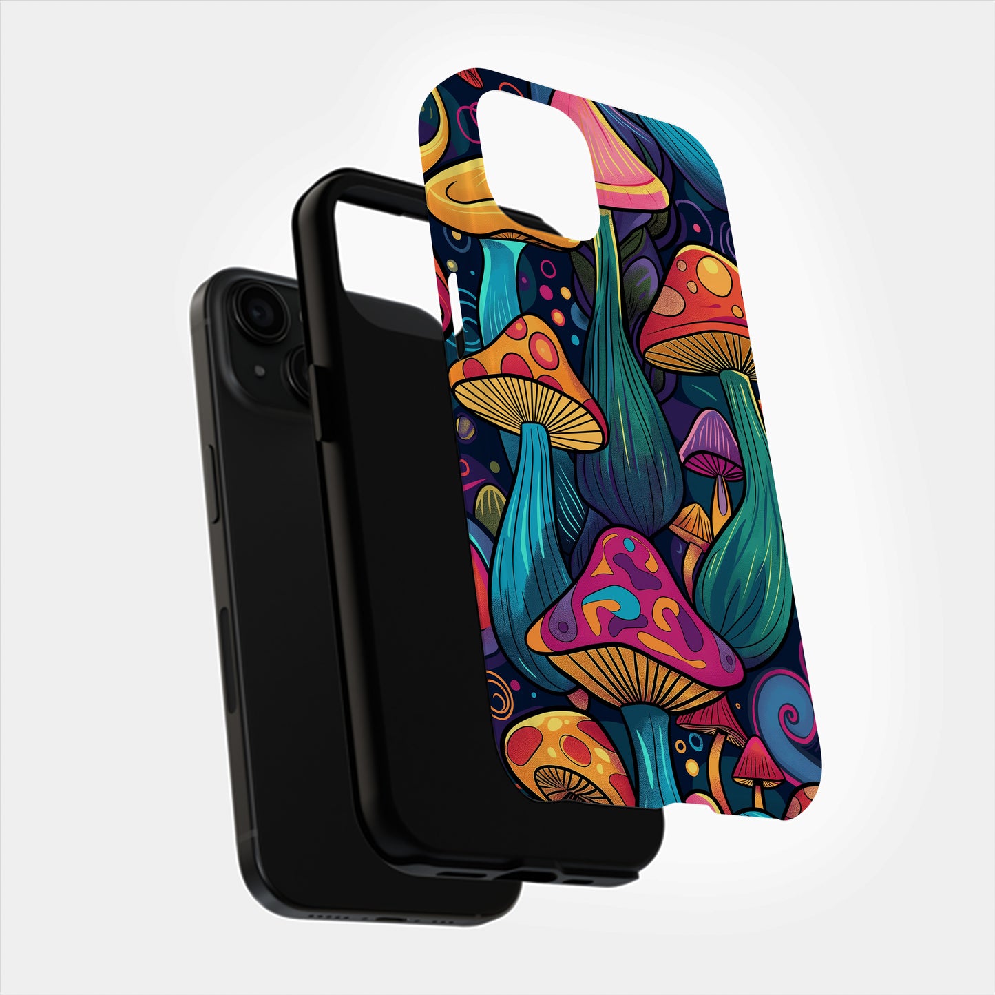 Groovy Shroomscape Phone Case – Retro Mushrooms & Everyday Protection with Psychedelic Vibes