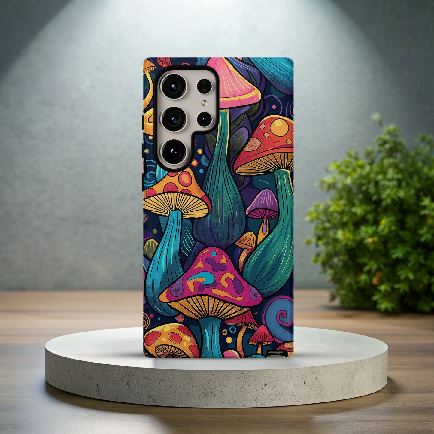 Groovy Shroomscape Phone Case – Retro Mushrooms & Everyday Protection with Psychedelic Vibes