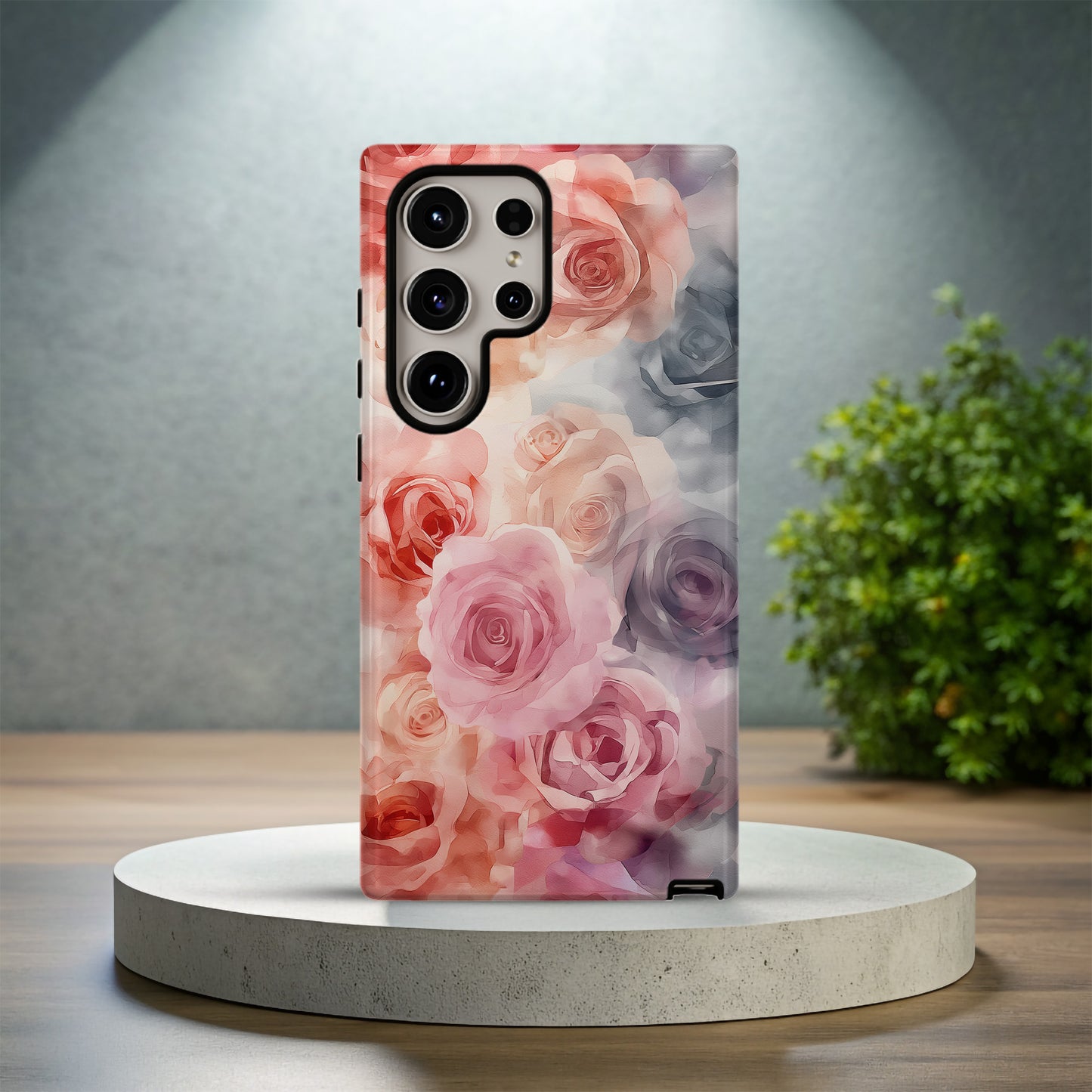 Watercolor Rose Bloom Phone Case – Soft Romantic Floral Art