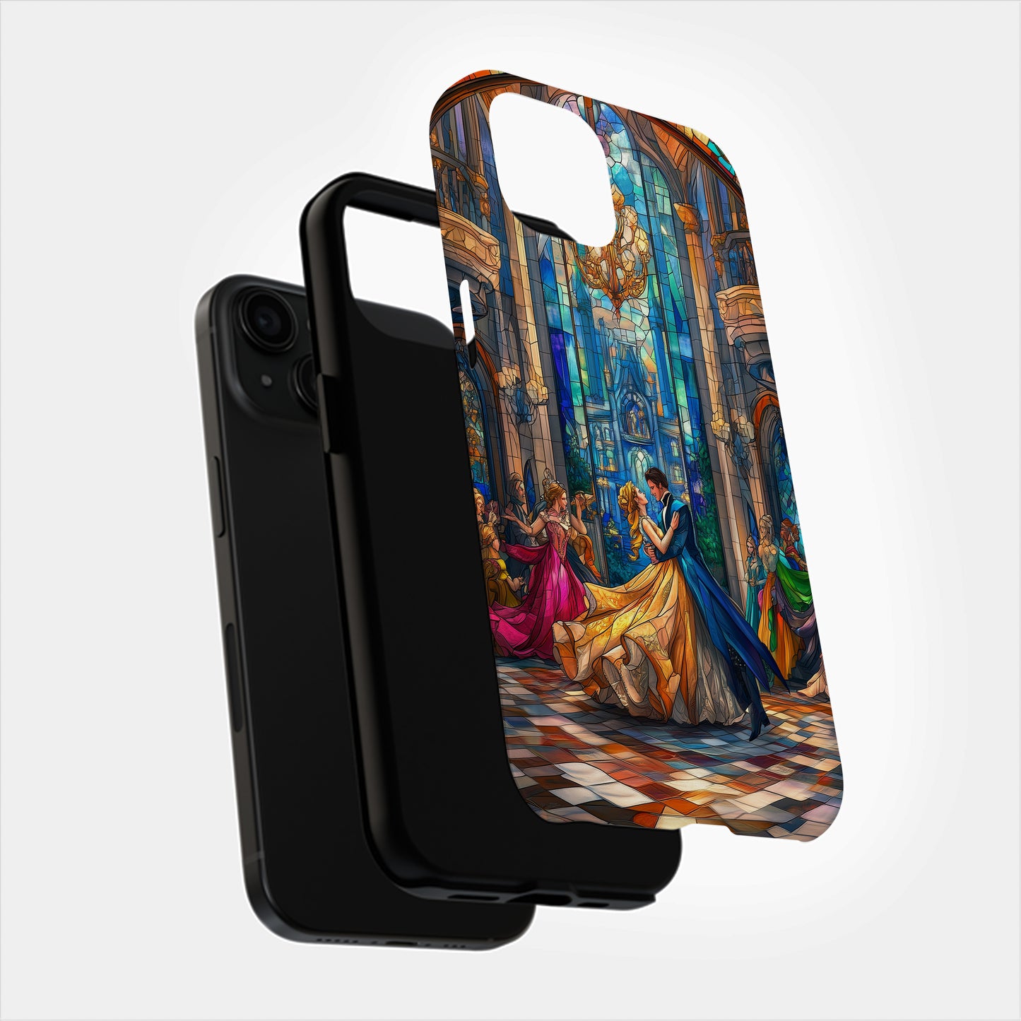 Royal Ballroom Waltz Phone Case – Fairytale Stained Glass Castle Romance