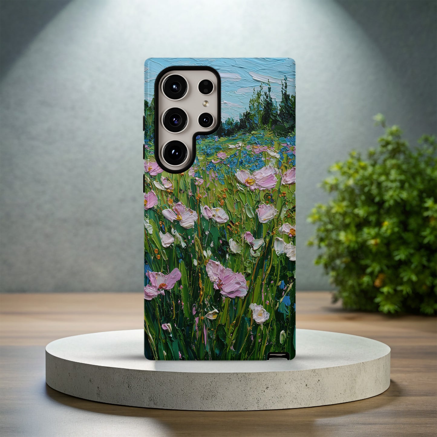 Blooming Meadow Brushstroke Case – Wildflower Oil Painting Aesthetic