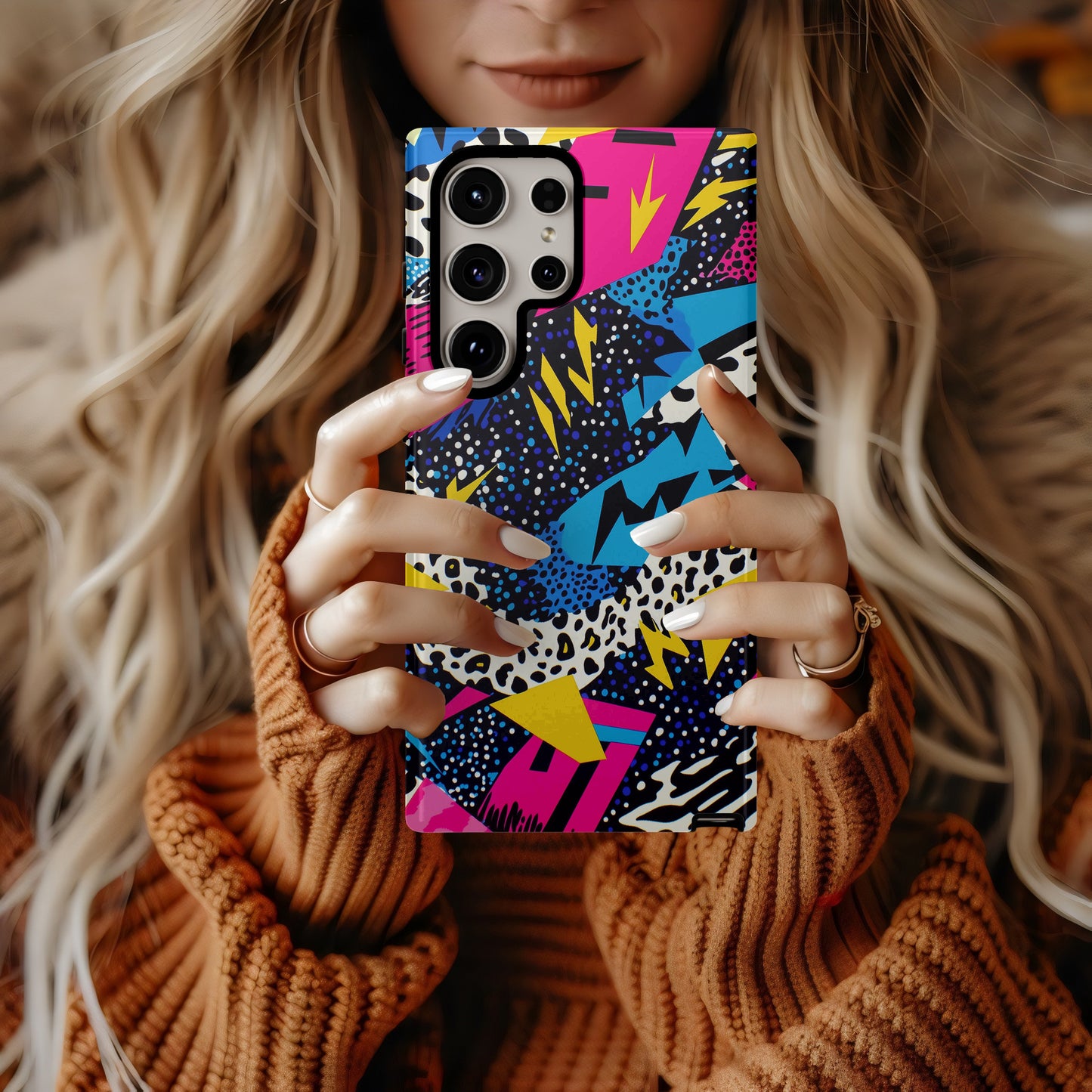 Retro Rewind Case – Neon Memphis 80s Pop Art Explosion