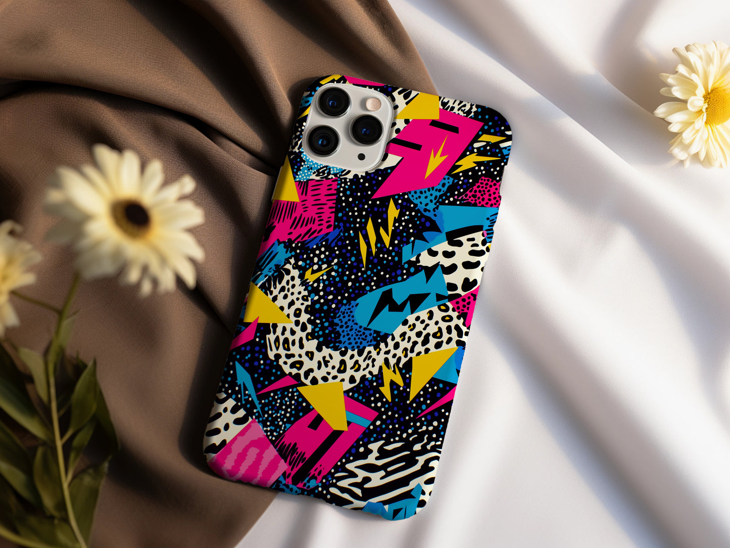 Retro Rewind Case – Neon Memphis 80s Pop Art Explosion