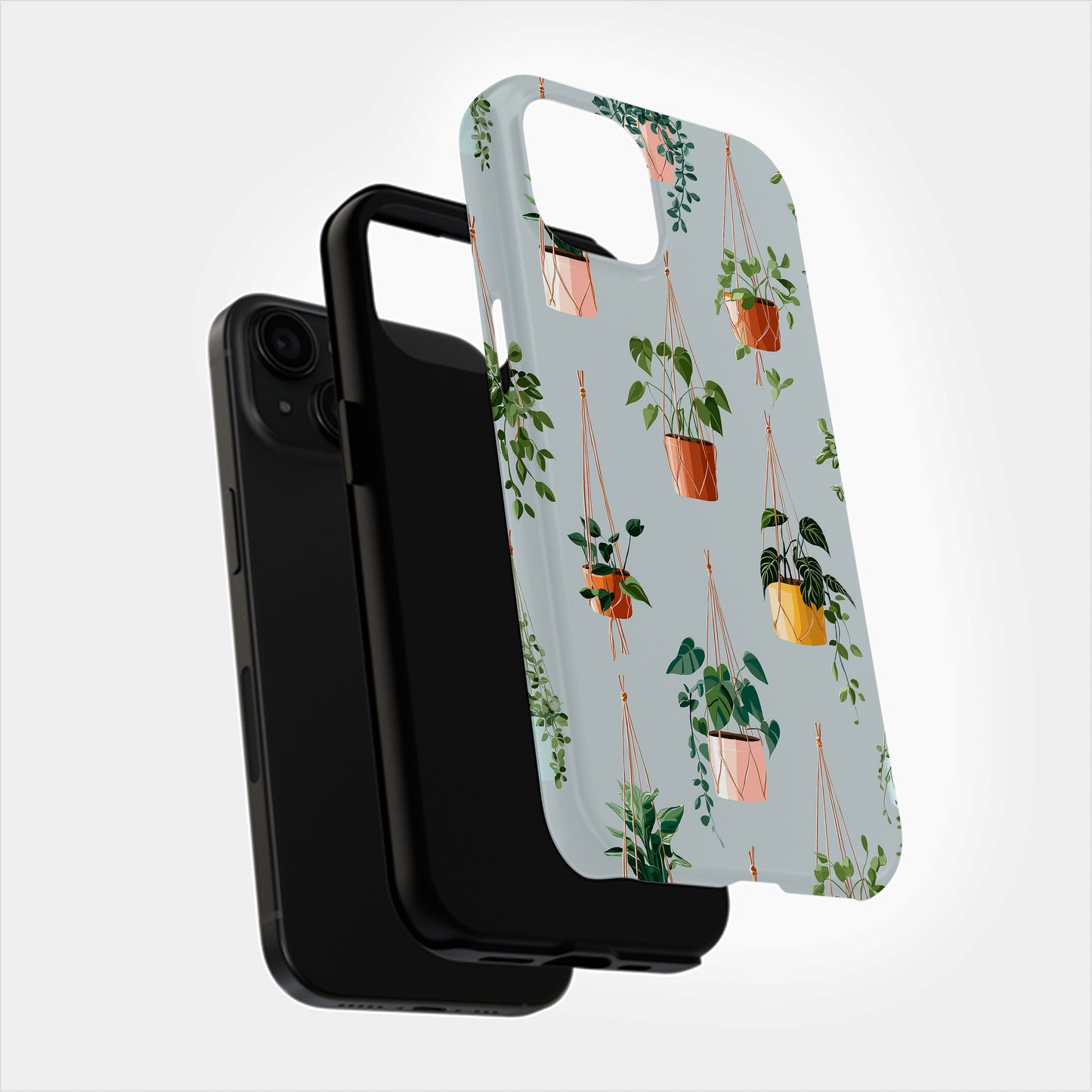 Hanging Garden Case – Boho Plant Lover Aesthetic in Soft Earth Tones