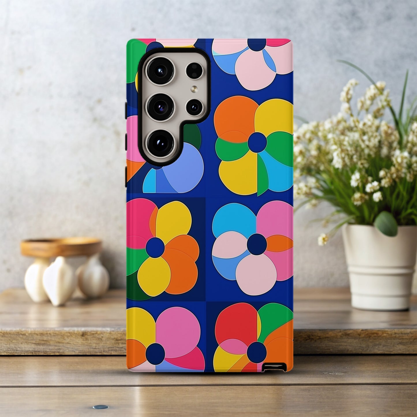 Mod Bloom Case – Retro 60s Pop Flower Power in Bold Colors
