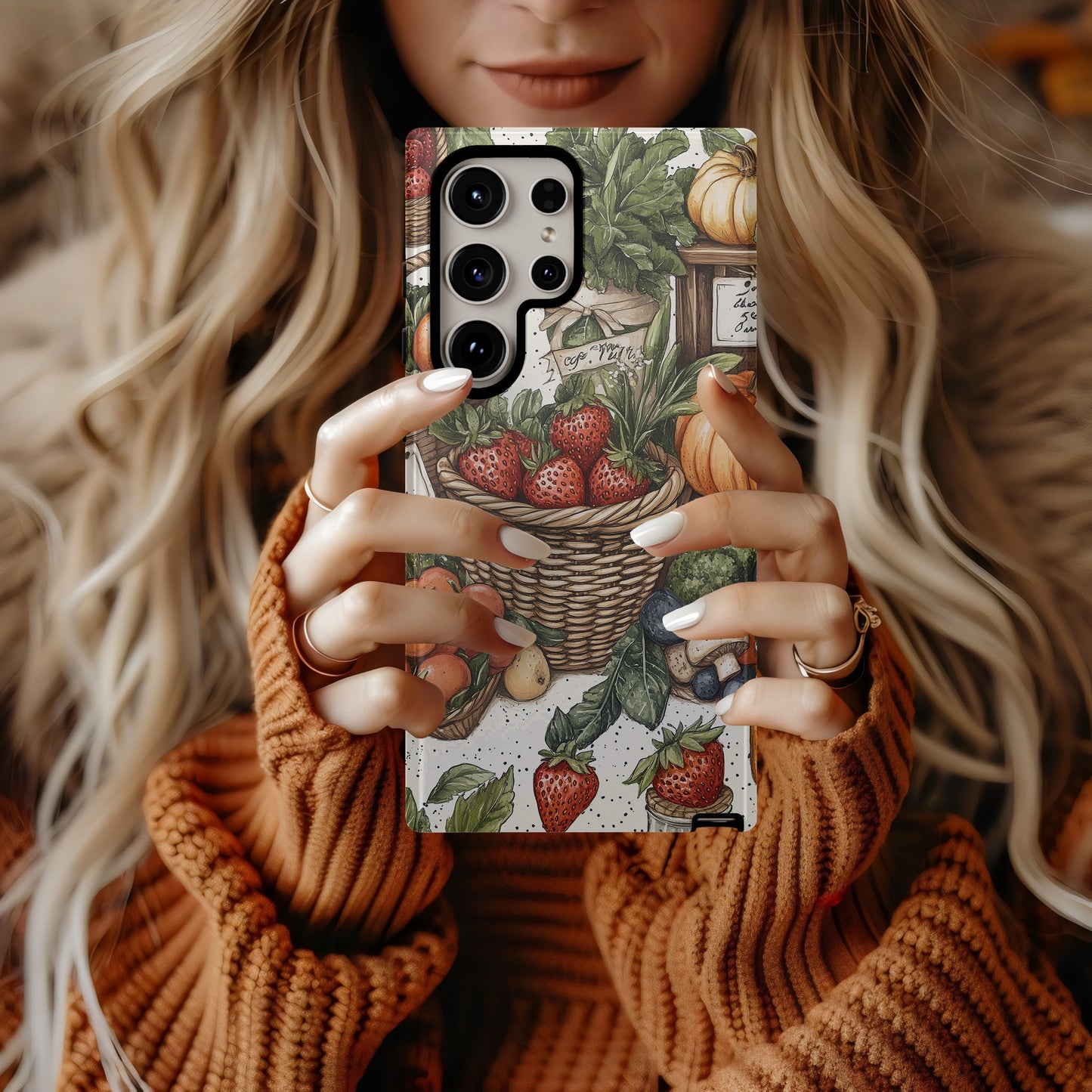 Farmers Market Harvest Phone Case – Rustic Charm with a Wholesome Twist