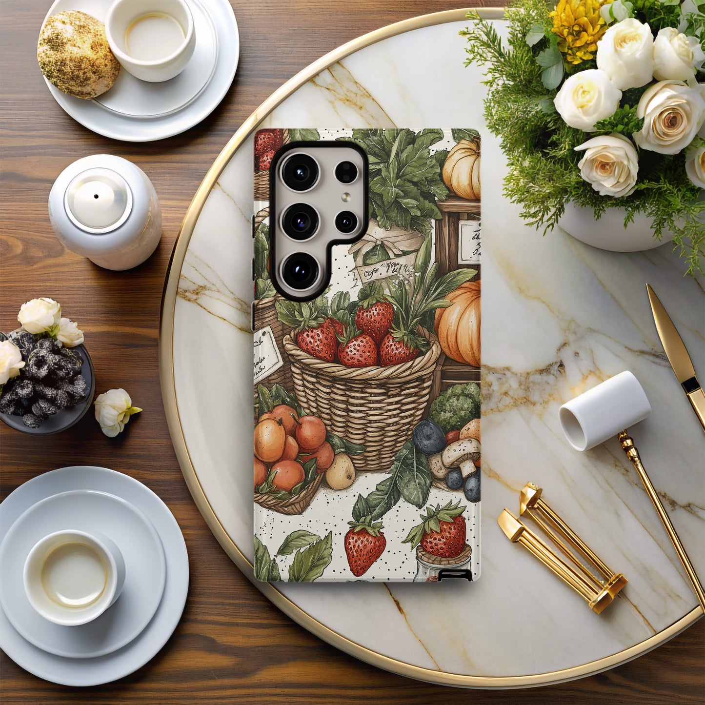 Farmers Market Harvest Phone Case – Rustic Charm with a Wholesome Twist