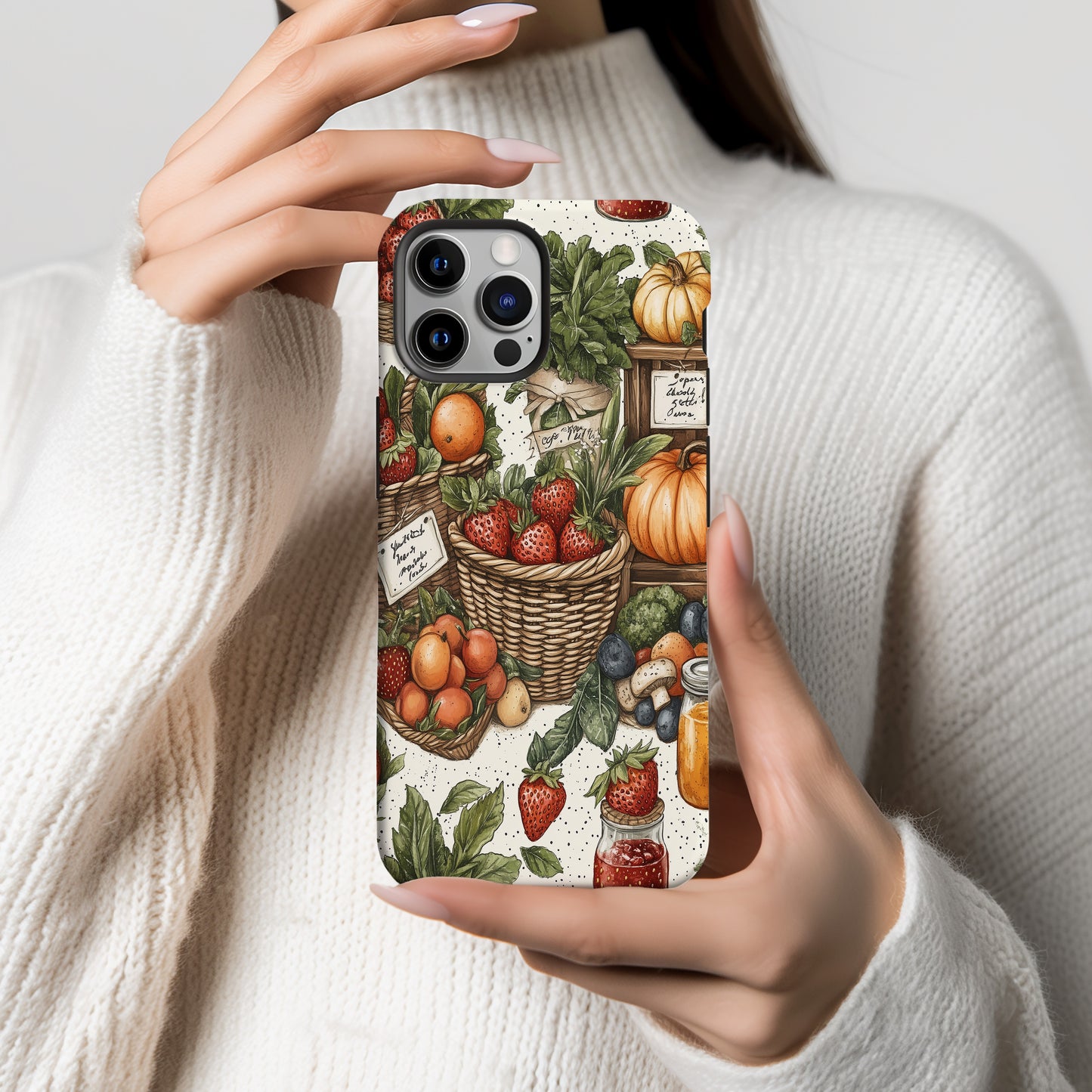 Farmers Market Harvest Phone Case – Rustic Charm with a Wholesome Twist