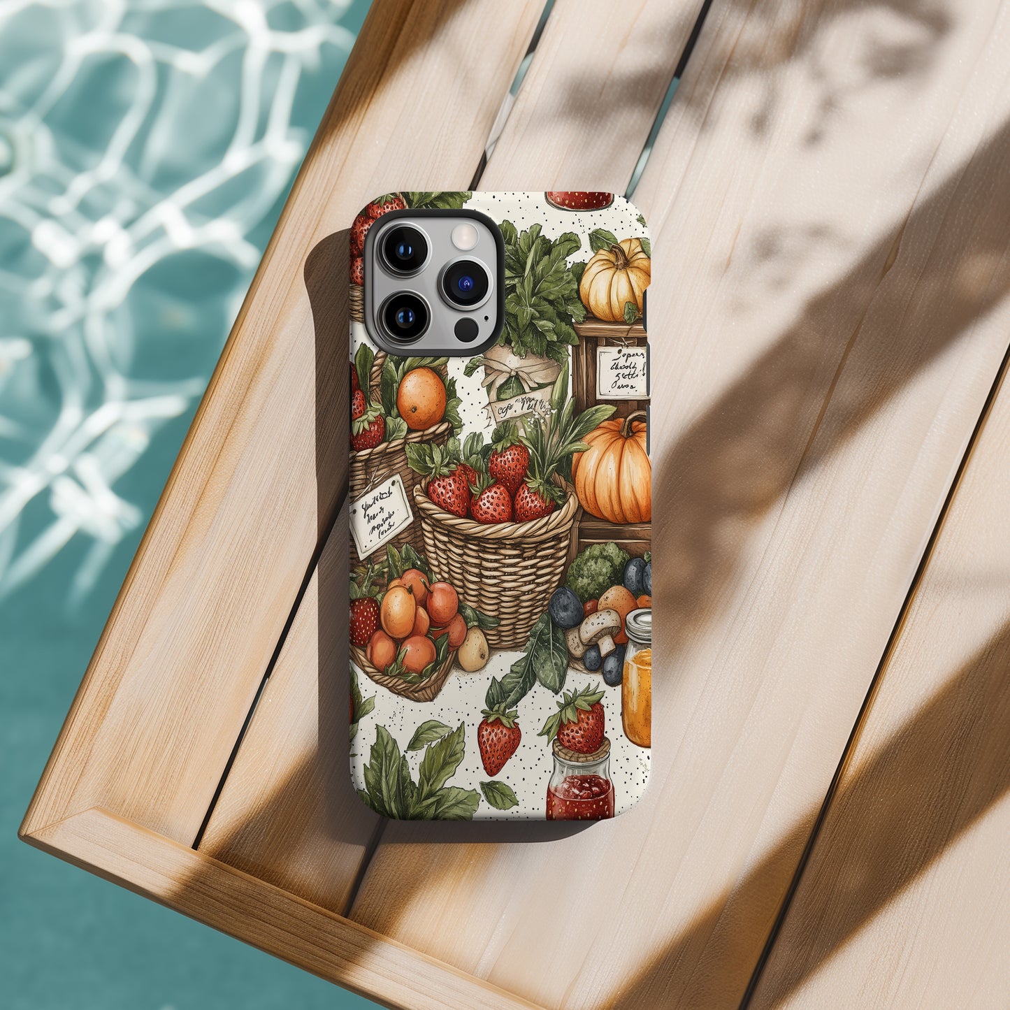 Farmers Market Harvest Phone Case – Rustic Charm with a Wholesome Twist