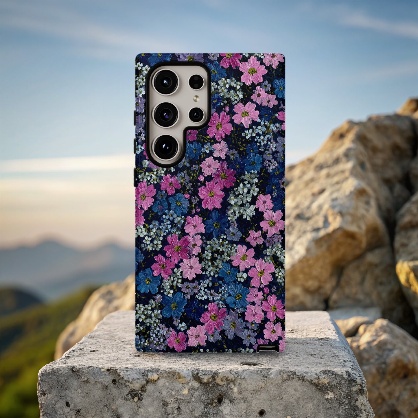 Bloomfield Nightfall Phone Case – Tiny Blossoms, Bold Beauty