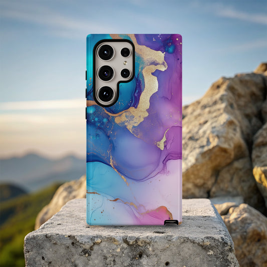 Celestial Drift Phone Case – Ocean Bloom Marble