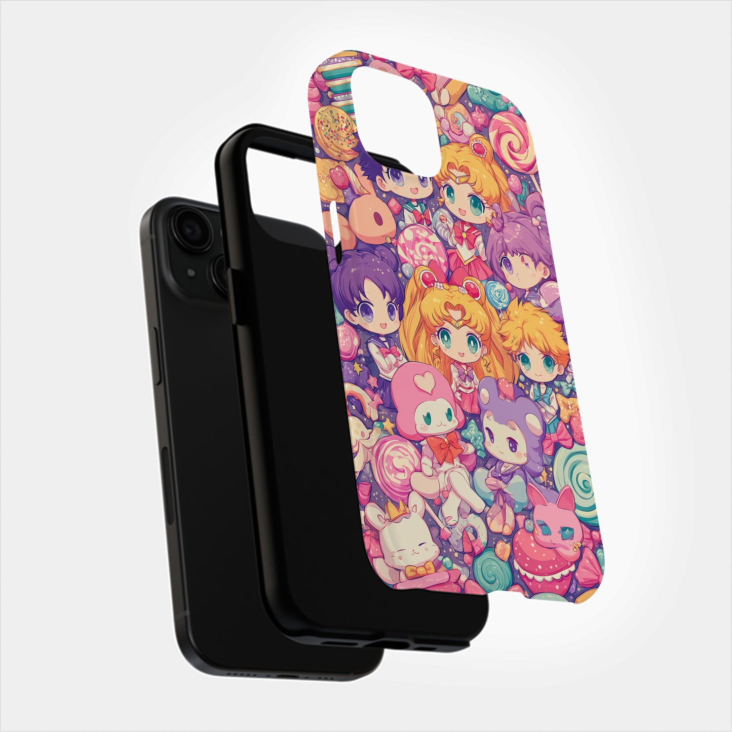 Chibi Candy Chaos – Kawaii Galaxy Phone Case