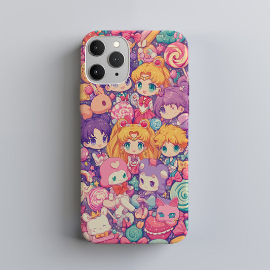 Chibi Candy Chaos – Kawaii Galaxy Phone Case