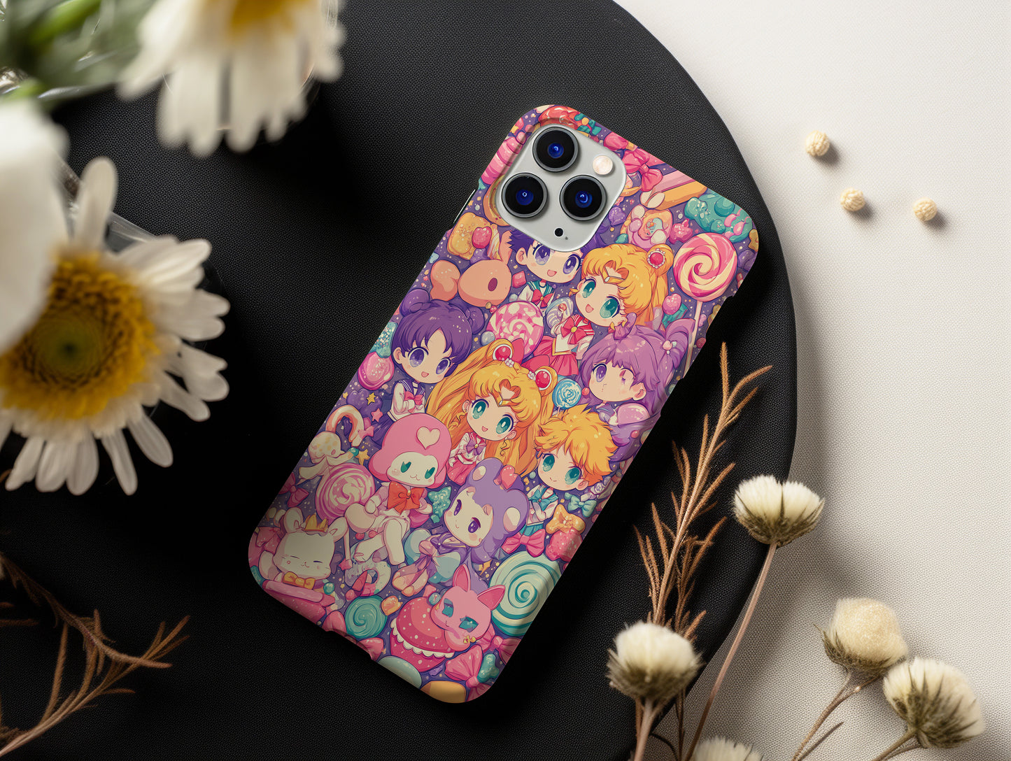 Chibi Candy Chaos – Kawaii Galaxy Phone Case