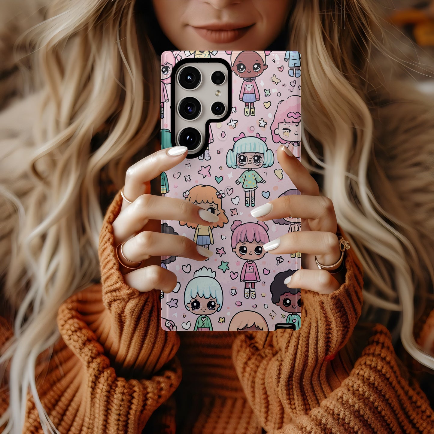 Pastel Pals Parade – Chibi Character Phone Case