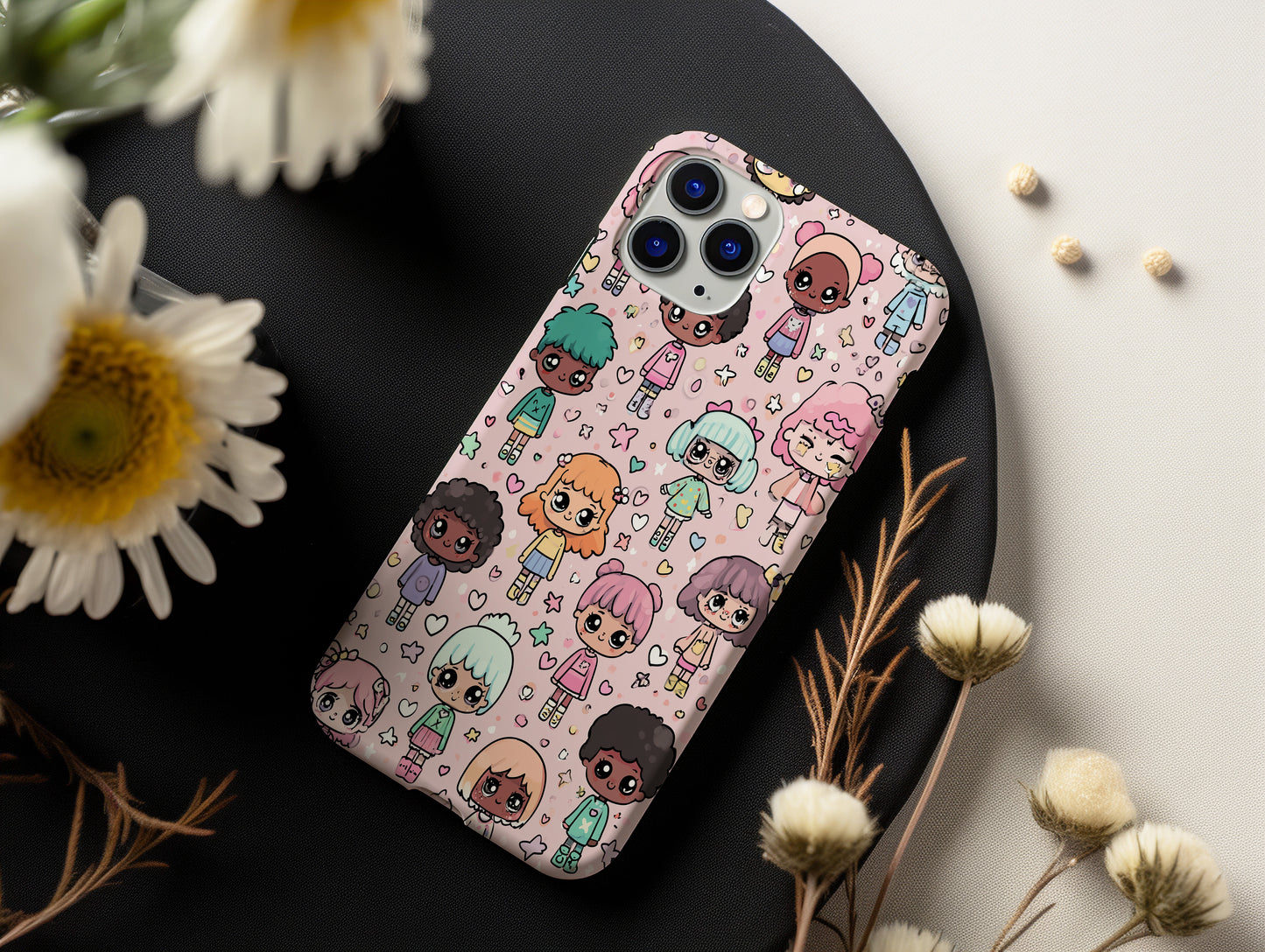Pastel Pals Parade – Chibi Character Phone Case