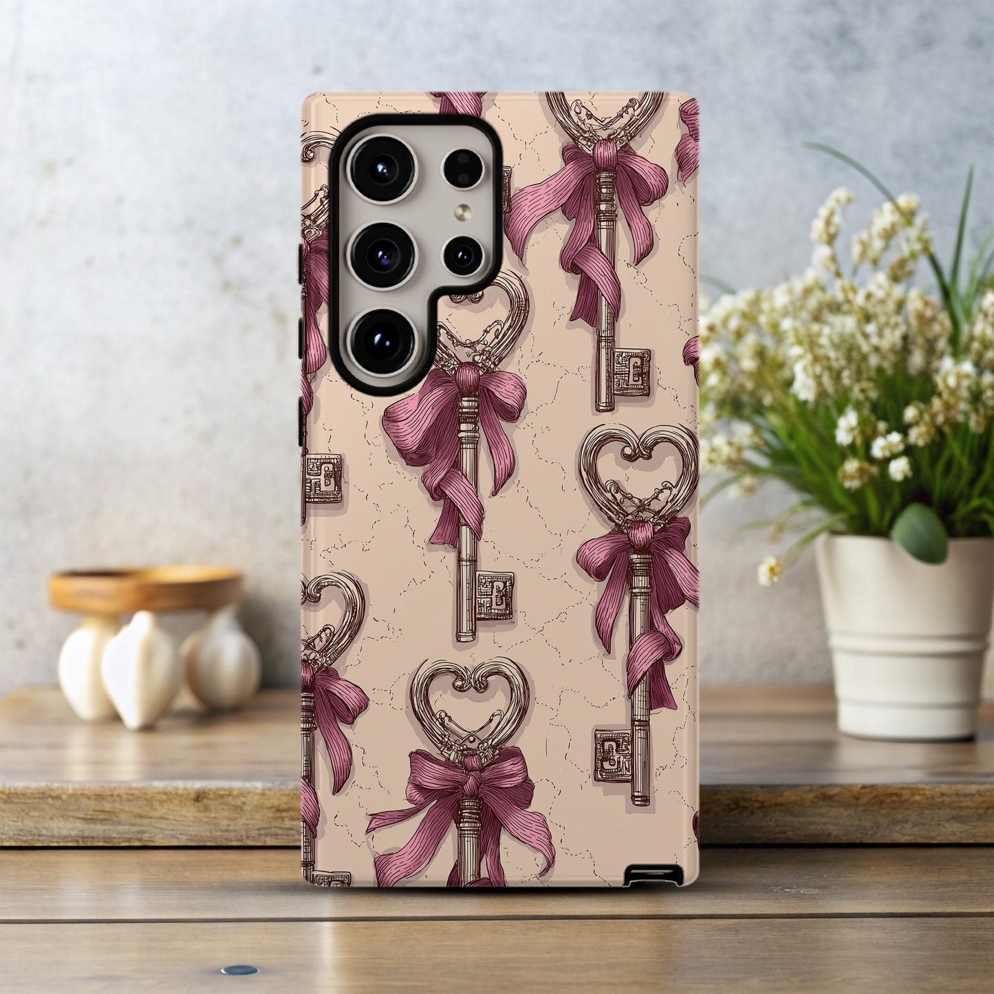 Key to My Heart – Vintage Skeleton Key Phone Case