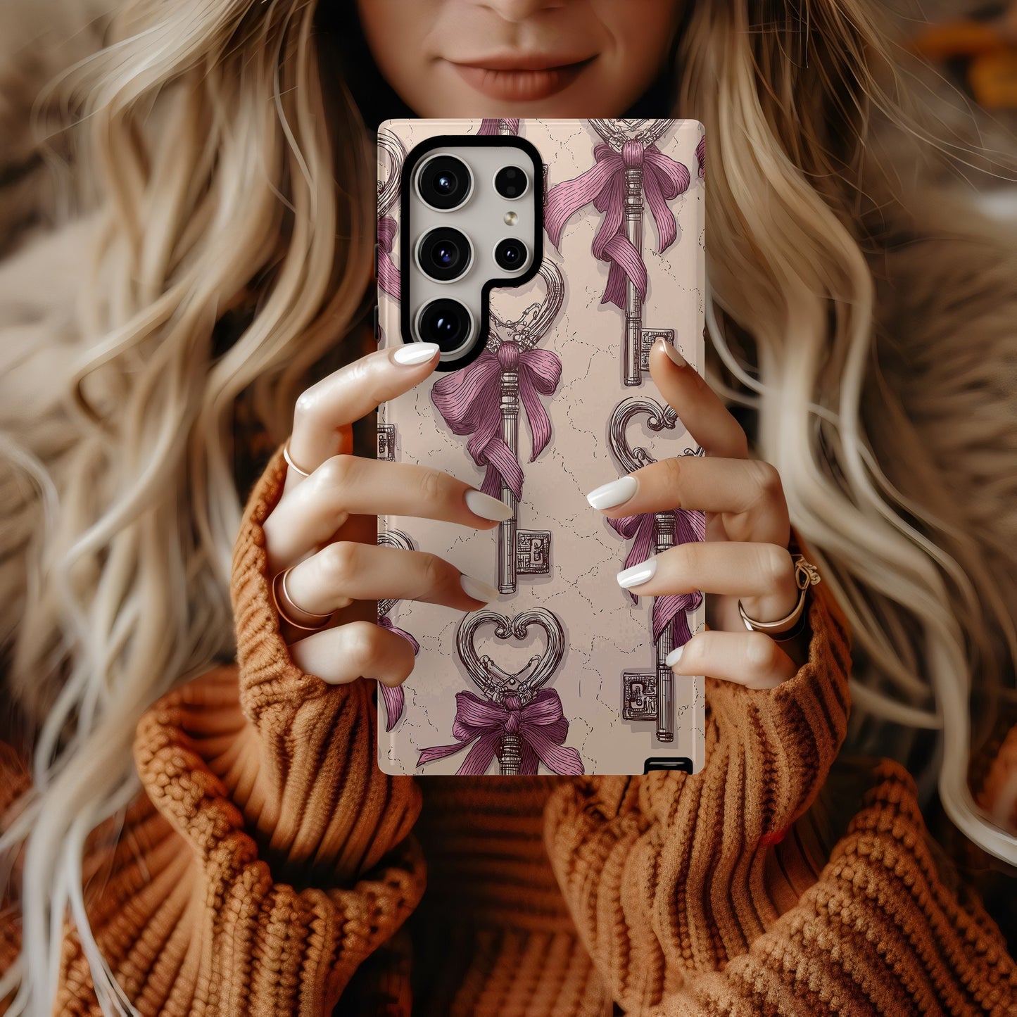 Key to My Heart – Vintage Skeleton Key Phone Case