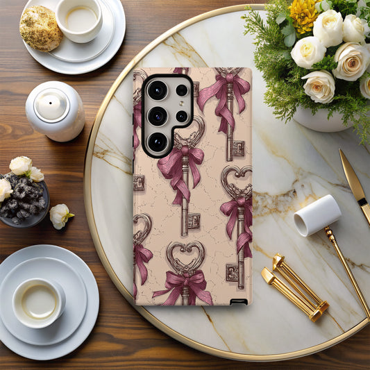Key to My Heart – Vintage Skeleton Key Phone Case