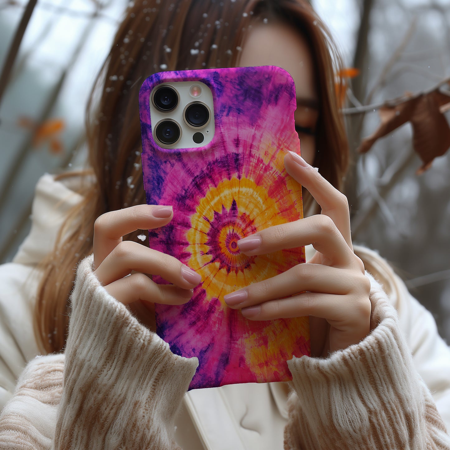Sunburst Spiral – Psychedelic Tie-Dye Phone Case