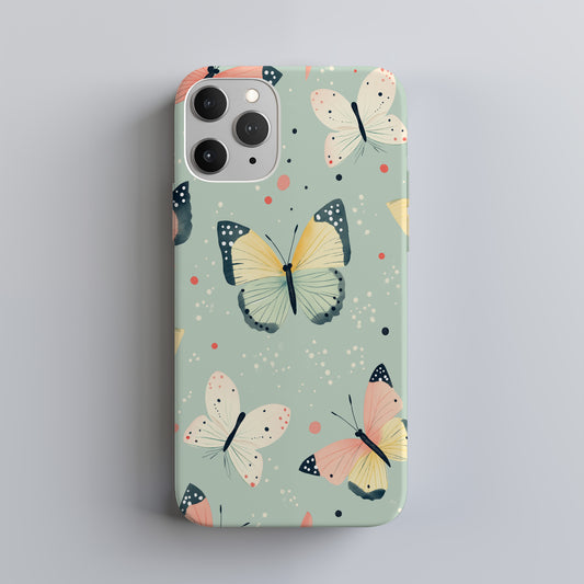 Mint Whimsy – Pastel Butterfly Phone Case