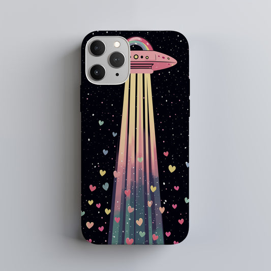 Galactic Lovebeam – Pastel UFO Phone Case