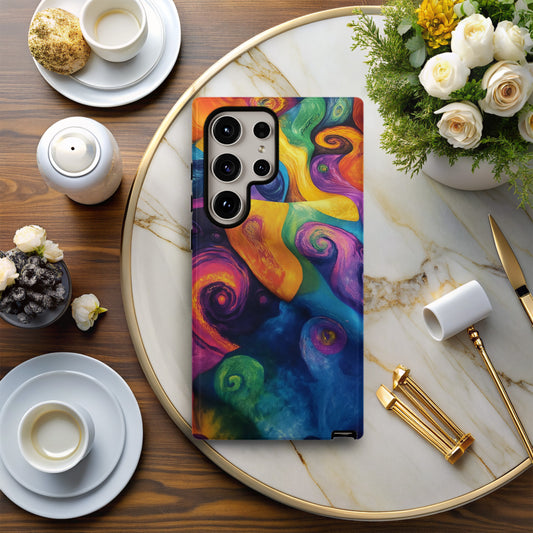 Psychedelic Whirl – Rainbow Vortex Phone Case