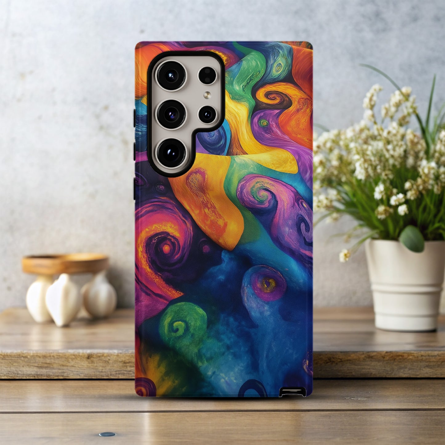 Psychedelic Whirl – Rainbow Vortex Phone Case
