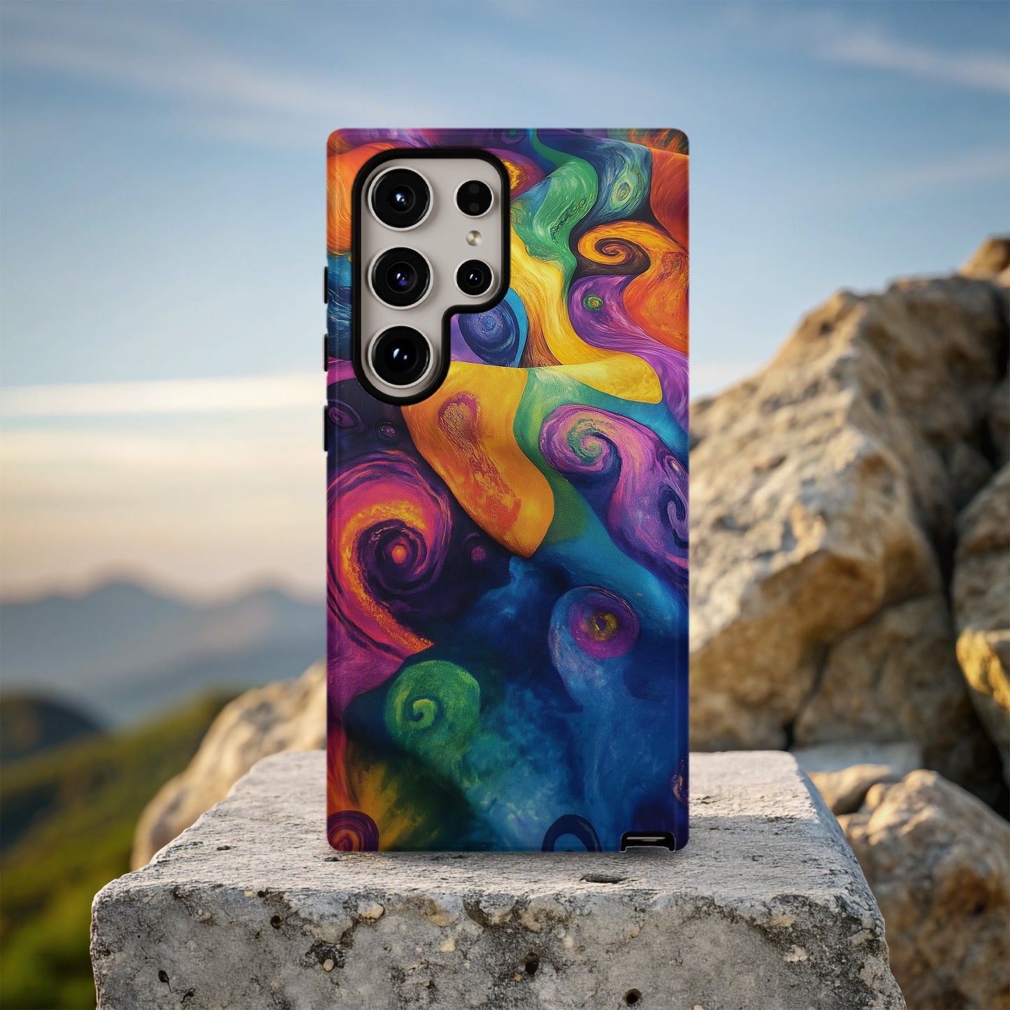 Psychedelic Whirl – Rainbow Vortex Phone Case
