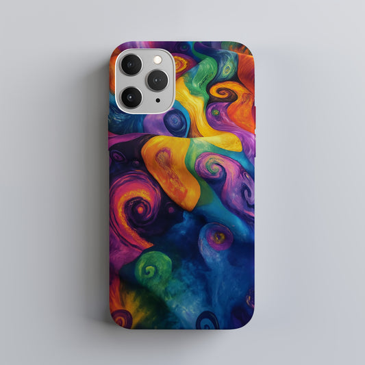 Psychedelic Whirl – Rainbow Vortex Phone Case