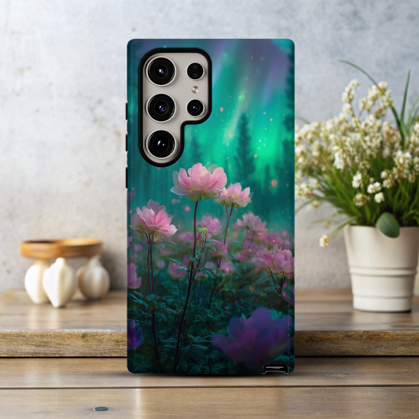 Aurora Bloom β Enchanted Glow Floral Phone Case